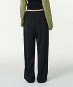 MUSINSA STANDARD WOMAN MUSINSA STANDARD WOMAN Women's Cooling Deep Tuck Wide Banding Pants [Black]