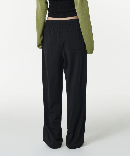 MUSINSA STANDARD WOMAN MUSINSA STANDARD WOMAN Women's Cooling Deep Tuck Wide Banding Pants [Black]