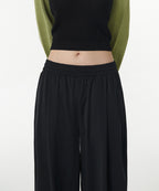 MUSINSA STANDARD WOMAN MUSINSA STANDARD WOMAN Women's Cooling Deep Tuck Wide Banding Pants [Black]