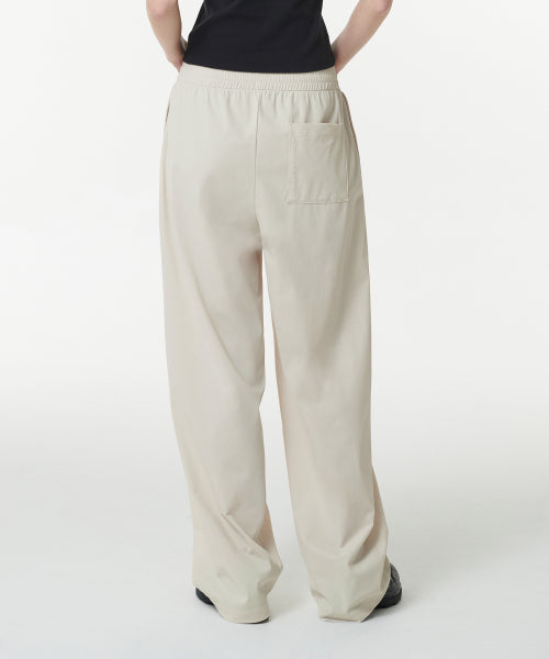 MUSINSA STANDARD WOMAN MUSINSA STANDARD WOMAN Women's Cooling Deep Tuck Wide Banding Pants (Cream)