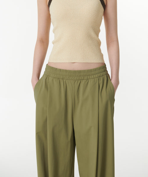 MUSINSA STANDARD WOMAN MUSINSA STANDARD WOMAN Women's Cooling Deep Tuck Wide Banding Pants (Moss)