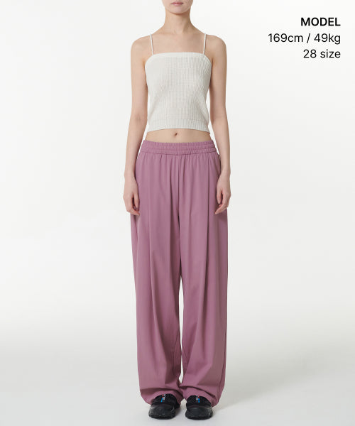 MUSINSA STANDARD WOMAN MUSINSA STANDARD WOMAN Women's Cooling Deep Tuck Wide Banding Pants (Size M)