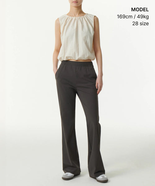 MUSINSA STANDARD WOMAN MUSINSA STANDARD WOMAN Women's Cooling Boot Cut Pants [Gunmetal]