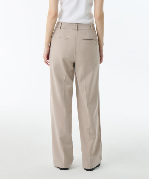 MUSINSA STANDARD WOMAN MUSINSA STANDARD WOMAN Slacks Waist Bandless Wide [Warm Sand]