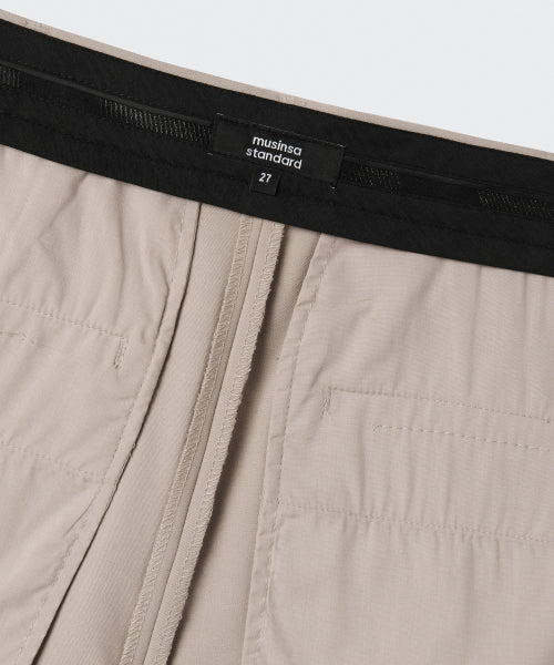 MUSINSA STANDARD WOMAN MUSINSA STANDARD WOMAN Slacks Waist Bandless Wide [Warm Sand]