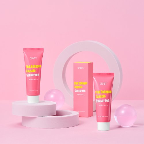 OGET OGET Pink Collagen Capsule Sunscreen 40ml SPF 50+