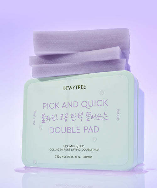 Dewytree Pick&Quick makeup remover double pad 100 sheets