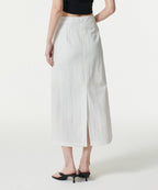 MUSINSA STANDARD WOMAN MUSINSA STANDARD WOMAN Women's Crinkle Long Skirt [White]