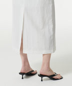 MUSINSA STANDARD WOMAN MUSINSA STANDARD WOMAN Women's Crinkle Long Skirt [White]