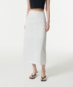 MUSINSA STANDARD WOMAN MUSINSA STANDARD WOMAN Women's Crinkle Long Skirt [White]