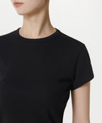 MUSINSA STANDARD WOMAN MUSINSA STANDARD WOMAN T-Shirt Slim Crew Neck [Black]