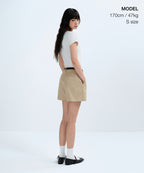 MUSINSA STANDARD WOMAN MUSINSA STANDARD WOMAN T-Shirt Slim Crew Neck (Cream)