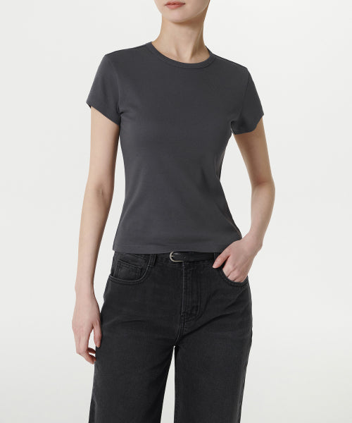 MUSINSA STANDARD WOMAN MUSINSA STANDARD WOMAN T-Shirt Dark Gray