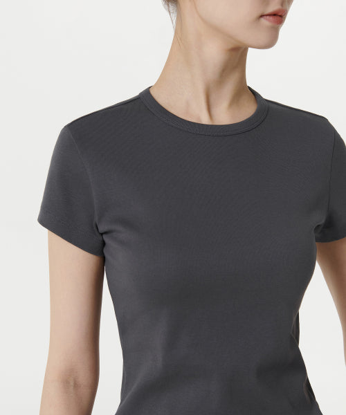 MUSINSA STANDARD WOMAN MUSINSA STANDARD WOMAN T-Shirt Dark Gray