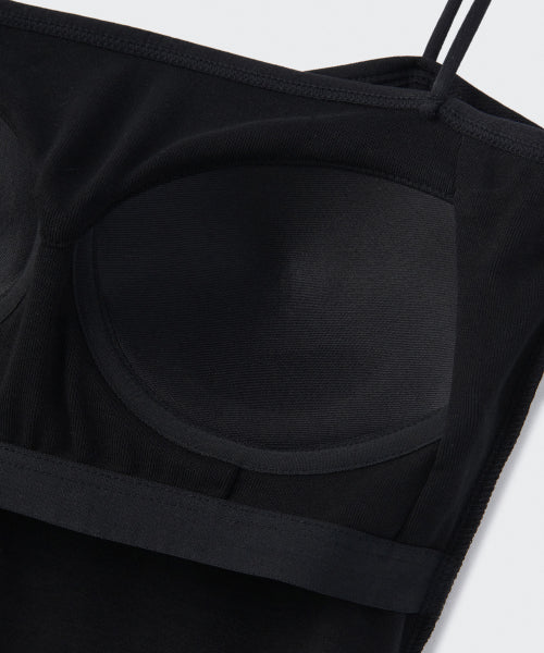 MUSINSA STANDARD WOMAN MUSINSA STANDARD WOMAN Women's Spaghetti Strap Bra Top Black