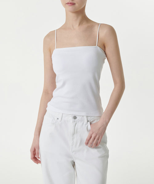 MUSINSA STANDARD WOMAN MUSINSA STANDARD WOMAN Women's Spaghetti Strap Bra Top (White)