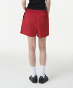 MUSINSA STANDARD WOMAN MUSINSA STANDARD WOMAN Women's Nylon Banding Shorts [Red]