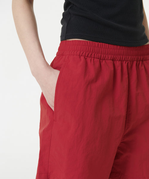 MUSINSA STANDARD WOMAN MUSINSA STANDARD WOMAN Women's Nylon Banding Shorts [Red]