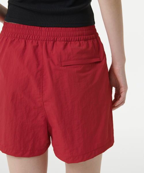 MUSINSA STANDARD WOMAN MUSINSA STANDARD WOMAN Women's Nylon Banding Shorts [Red]