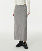 MUSINSA STANDARD WOMAN MUSINSA STANDARD WOMAN Cargo Maxi Skirt (Light Gray)
