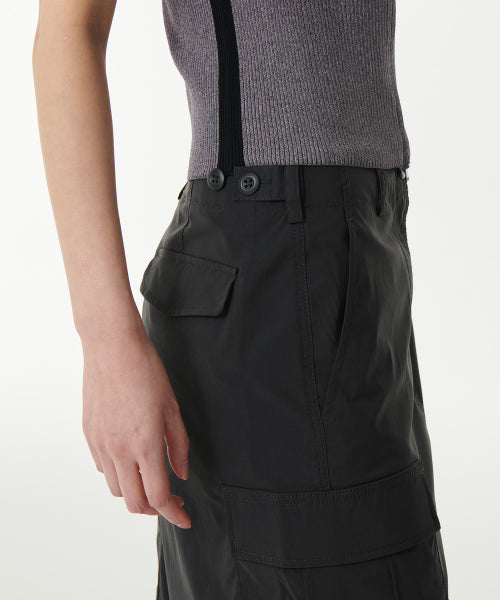 MUSINSA STANDARD WOMAN MUSINSA STANDARD WOMAN Cargo Maxi Skirt [Gunmetal]