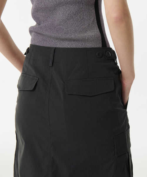 MUSINSA STANDARD WOMAN MUSINSA STANDARD WOMAN Cargo Maxi Skirt [Gunmetal]