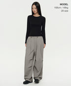 MUSINSA STANDARD WOMAN MUSINSA STANDARD WOMAN Women's Pants Light Gray
