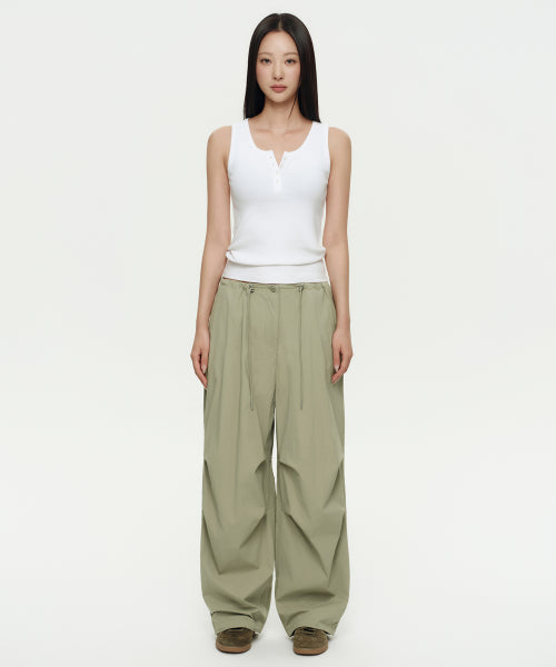 MUSINSA STANDARD WOMAN MUSINSA STANDARD WOMAN Women's Parachute Pants [Sage]
