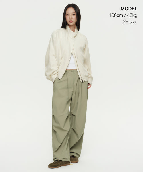 MUSINSA STANDARD WOMAN MUSINSA STANDARD WOMAN Women's Parachute Pants [Sage]