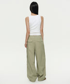 MUSINSA STANDARD WOMAN MUSINSA STANDARD WOMAN Women's Parachute Pants [Sage]