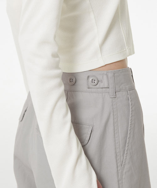 MUSINSA STANDARD WOMAN MUSINSA STANDARD WOMAN Women's Wide Cargo Pants (Light Gray)
