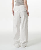MUSINSA STANDARD WOMAN MUSINSA STANDARD WOMAN Women's Wide Cargo Pants (White)