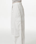 MUSINSA STANDARD WOMAN MUSINSA STANDARD WOMAN Women's Wide Cargo Pants (White)