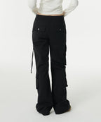 MUSINSA STANDARD WOMAN MUSINSA STANDARD WOMAN Women's Pants Semi Boot Cut Utility Cargo [Black]