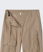 MUSINSA STANDARD WOMAN MUSINSA STANDARD WOMAN Women's Pants Semi Boot Cut Utility Cargo [Beige]