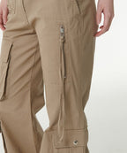 MUSINSA STANDARD WOMAN MUSINSA STANDARD WOMAN Women's Pants Semi Boot Cut Utility Cargo [Beige]
