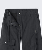 MUSINSA STANDARD WOMAN MUSINSA STANDARD WOMAN Women's Pants Semi Boot Cut Utility Cargo [Dark Gray]