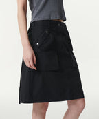 MUSINSA STANDARD WOMAN MUSINSA STANDARD WOMAN Women's Cargo Knee Length Skirt (Black)