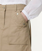 MUSINSA STANDARD WOMAN MUSINSA STANDARD WOMAN Cargo Knee Length Skirt (Beige)