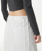 MUSINSA STANDARD WOMAN MUSINSA STANDARD WOMAN Cargo Knee Length Skirt (White)