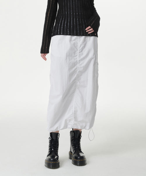 MUSINSA STANDARD WOMAN MUSINSA STANDARD WOMAN Nylon Parachute Skirt White