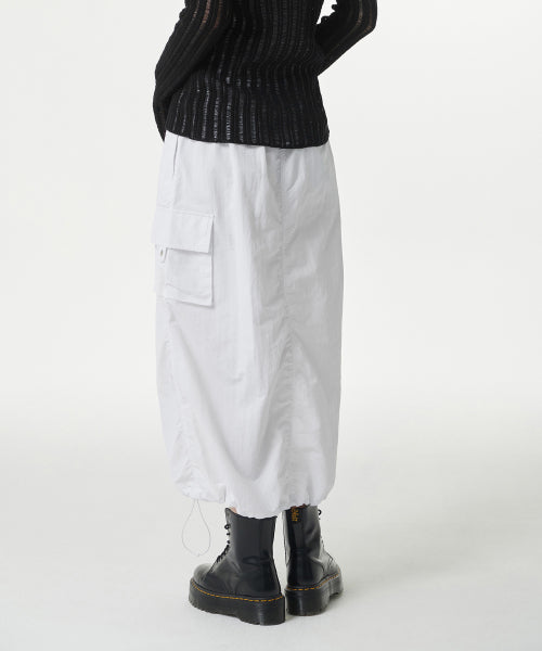 MUSINSA STANDARD WOMAN MUSINSA STANDARD WOMAN Nylon Parachute Skirt White