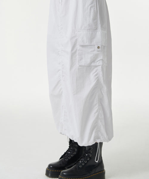 MUSINSA STANDARD WOMAN MUSINSA STANDARD WOMAN Nylon Parachute Skirt White