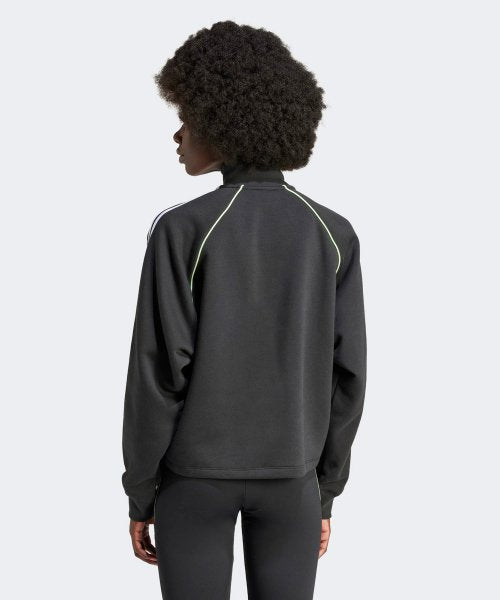 ADIDAS ADIDAS Sweatshirt Half Zip - Black