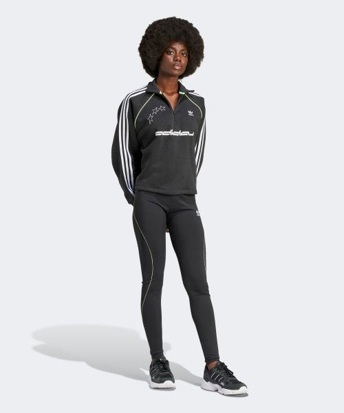ADIDAS ADIDAS Sweatshirt Half Zip - Black