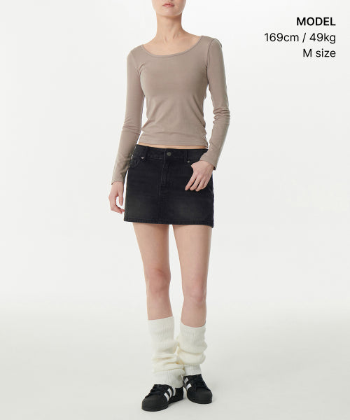 MUSINSA STANDARD WOMAN MUSINSA STANDARD WOMAN Women's Denim Mini Skirt Low Rise