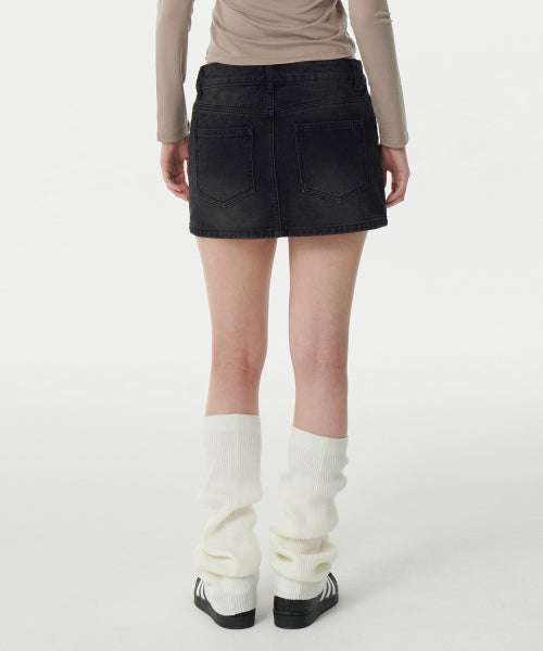 MUSINSA STANDARD WOMAN MUSINSA STANDARD WOMAN Women's Denim Mini Skirt Low Rise