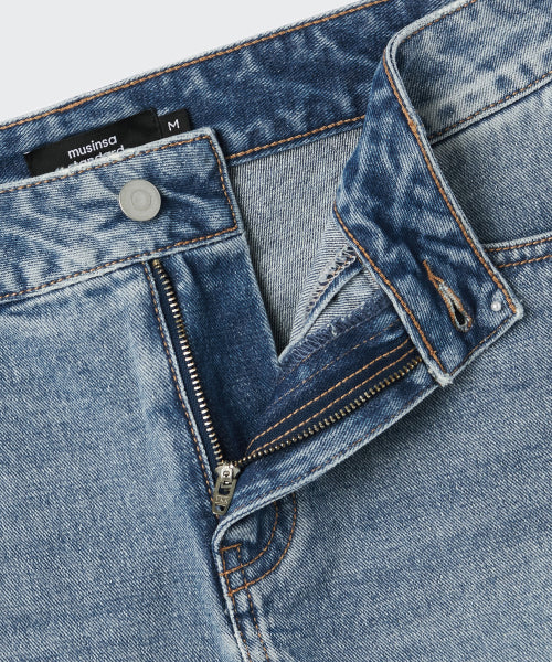MUSINSA STANDARD WOMAN MUSINSA STANDARD WOMAN Denim Mini Skirt Light Indigo