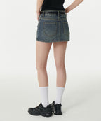 MUSINSA STANDARD WOMAN MUSINSA STANDARD WOMAN Denim Mini Scotts Rusty Blue