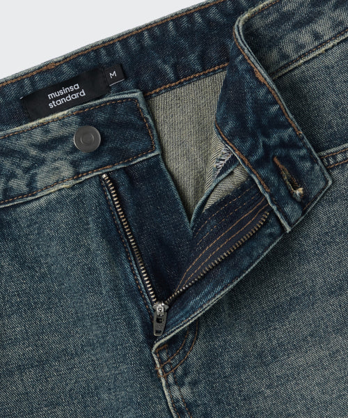 MUSINSA STANDARD WOMAN MUSINSA STANDARD WOMAN Denim Mini Scotts Rusty Blue